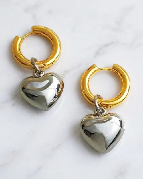 Aretes reina de corazones