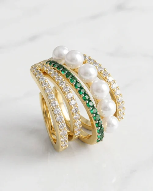 Earcuff emerald